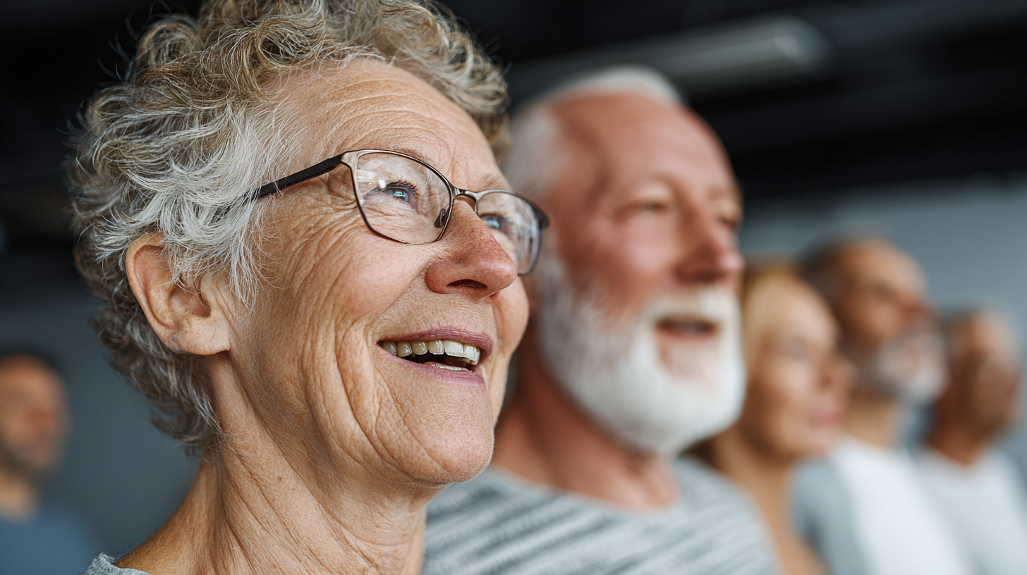 Baráti csapat együtt edzés közben